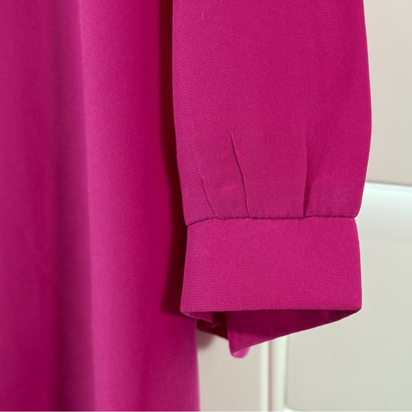 Amanda Uprichard 100% Silk Fuchsia Blouse - Picture 5 of 6